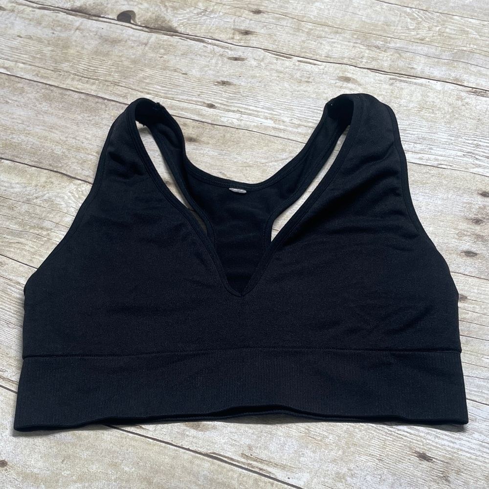 PINK Victoria's Secret Plunge V-Neck Racerback Sports Bra